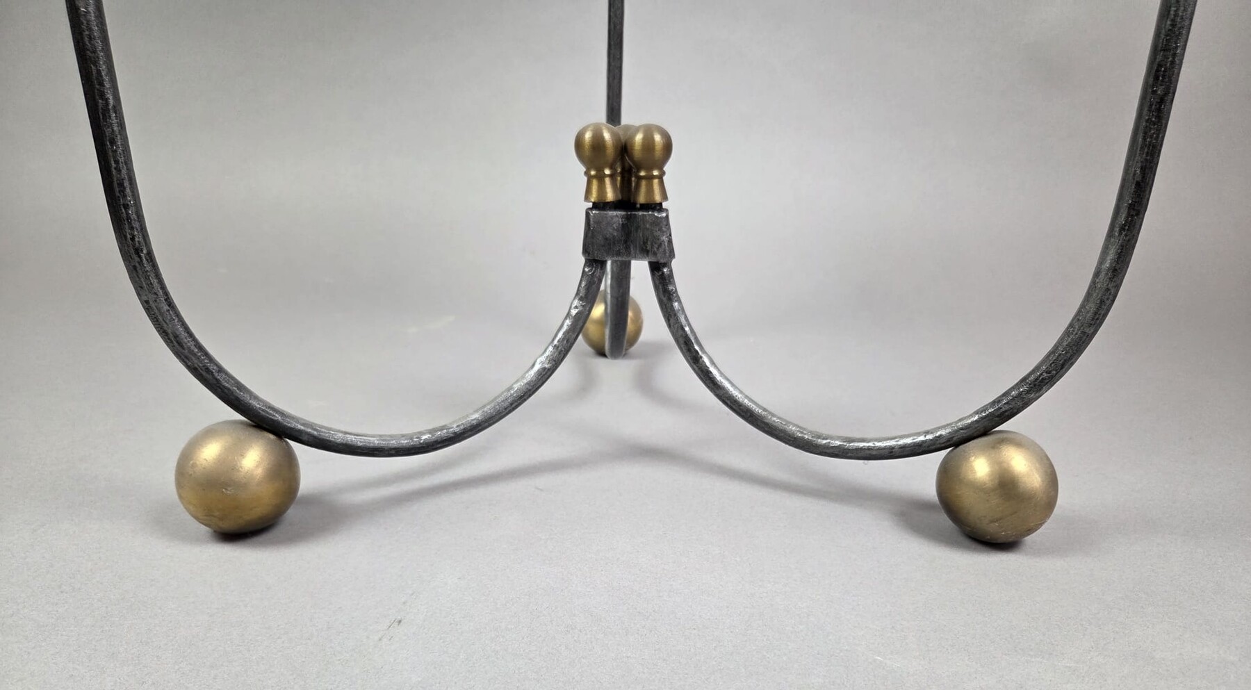 Wrought-iron side table with armillary sphere, 1970s