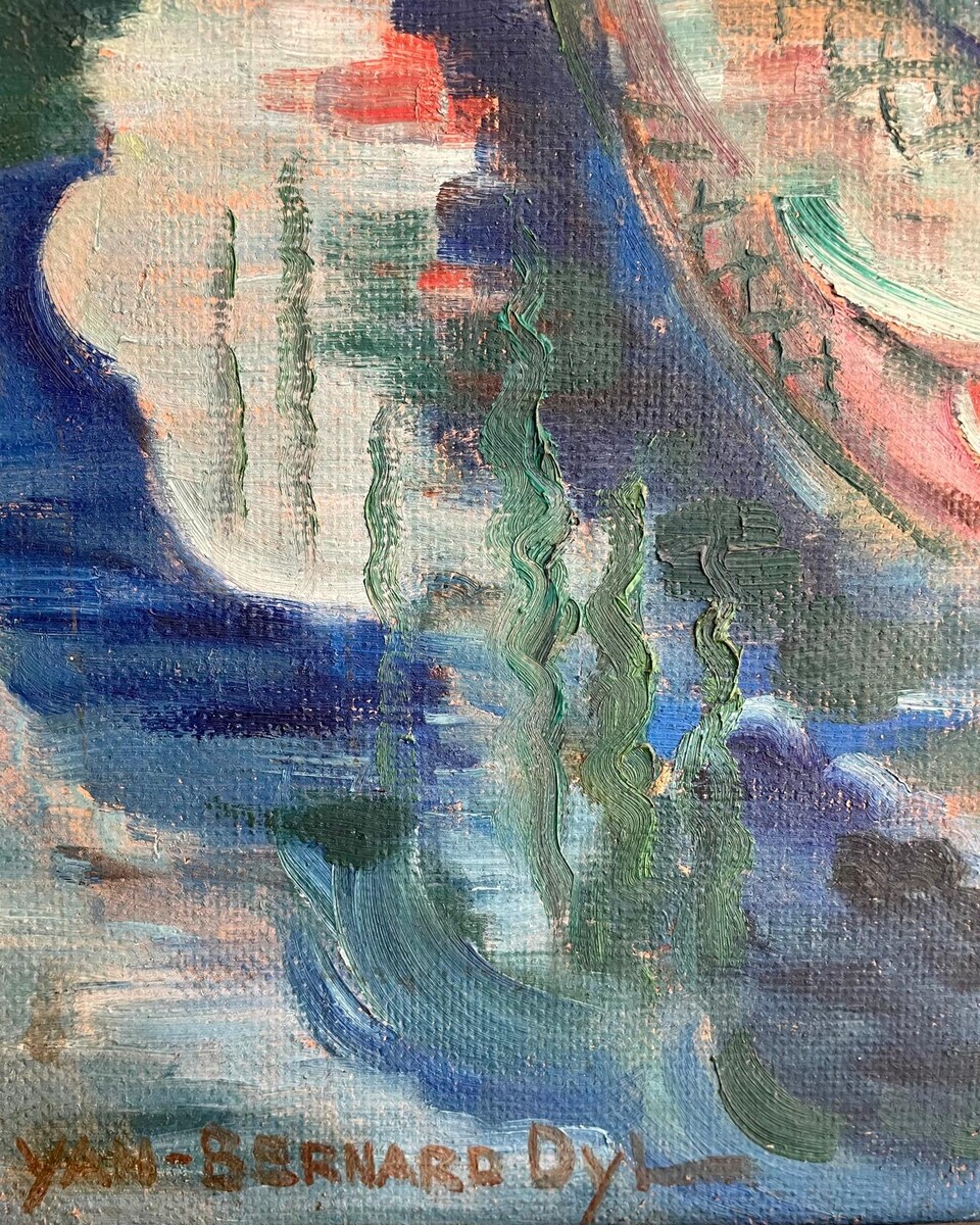Yan B. Morel-Dyl (1887-1944), Rheingold, oil on panel, signed, 1937, size: 74x51 cm, framed